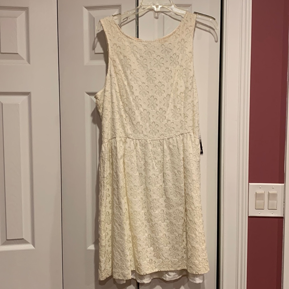 White eyelet dress